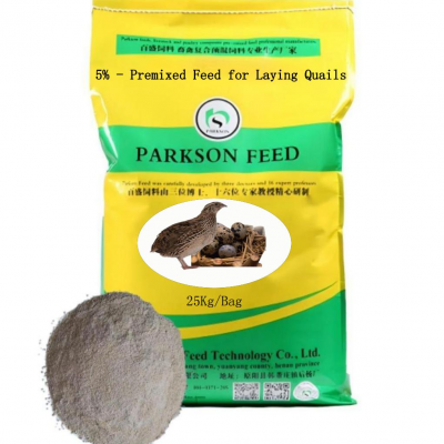 5% - Premixed fæði fyrir að setja Quails